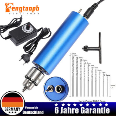 Tragbar Wiederaufladbare DIY Mini Handbohrer Elektrisch mit 10 kleine Bohrer DHL