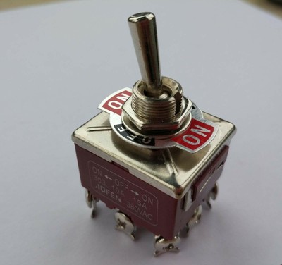 5Pcs TPDT ON/OFF/ON Industrial Toggle Switches 303 triple pole double ...