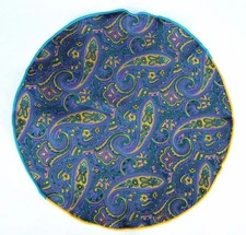 Lord R Colton Masterworks Pocket Round Sapphire Aftermath Silk  $75 Retail New