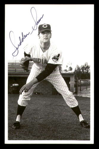 Sudden Sam McDowell handsigniertes Foto Postkarte Cleveland Indians SKU #213658 - Bild 1 von 2