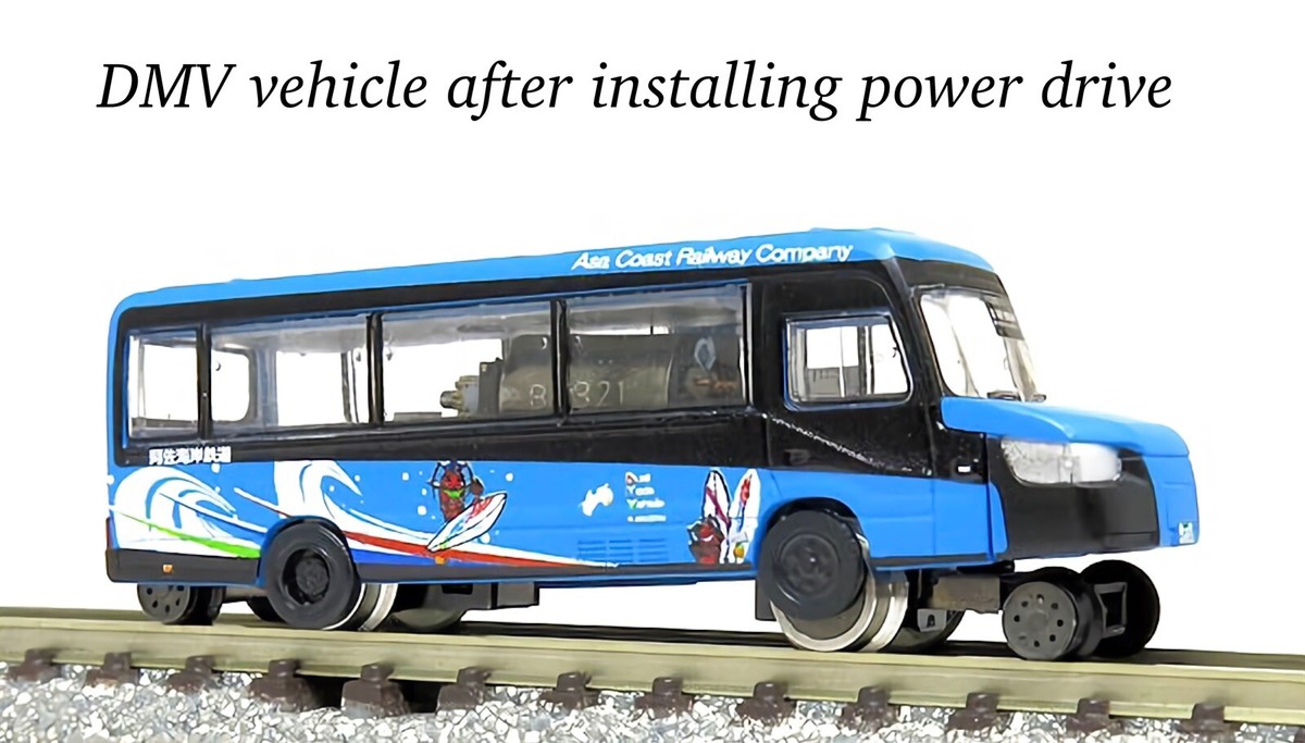 N Scale Tomytec Asa Coast Railway Dual Mode Vehicle DMV-931 w