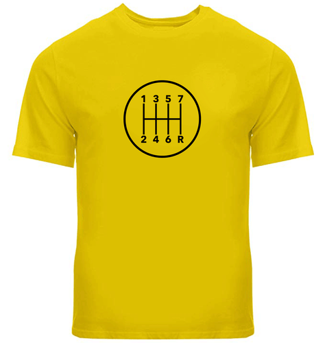 Manual Transmission Gears Shift Pattern 7 Speed Stick T-Shirt Manual Gearbox Car - Picture 1 of 34