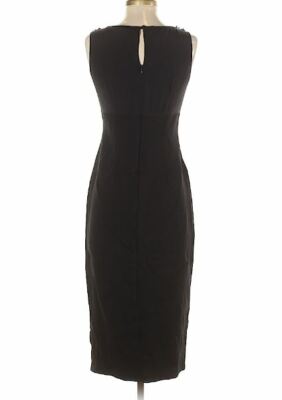 SPIEGEL Sheath Dress sz 2 Retro Black Classic Floral Applique Knit  Sleeveless | eBay