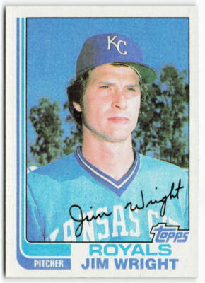 1982 Jim Wright Topps - Kansas City Royals