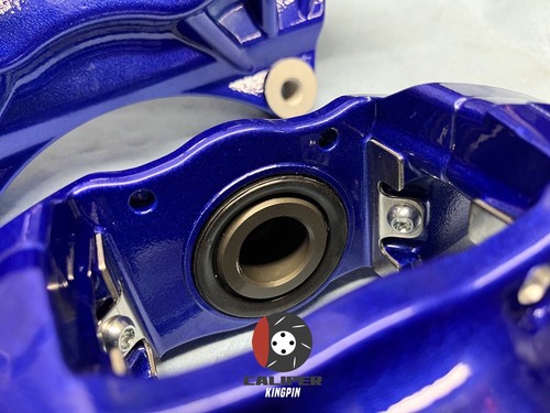 Subaru STi Front Rear Set Calipers 4 Piston Red Impreza WRX 08-17 Custom Colors - Picture 11 of 14