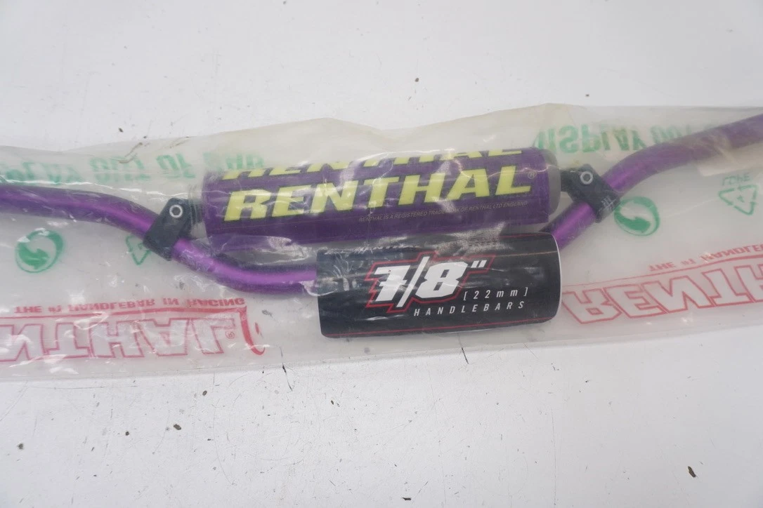 Renthal 7/8 Handlebars 971 Bend Handlebar Bar Pad Bars Purple