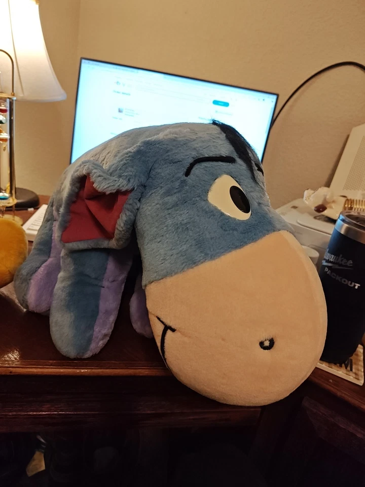 Oso de peluche sentado grande Winnie the Pooh Mattel y Eeyore excelente lote Foto 3 de 3