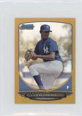 2013 Bowman Chrome Minis Gold Refractor 20/50 Jose Ramirez #19 sh7