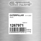 126-7971 VALVE fits CATERPILLAR (NEW AFTERMARKET)