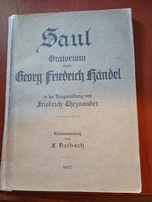 Georg Friedrich Händel, Saul, Oratorium, Klavierauszug, Bolbach 1922.