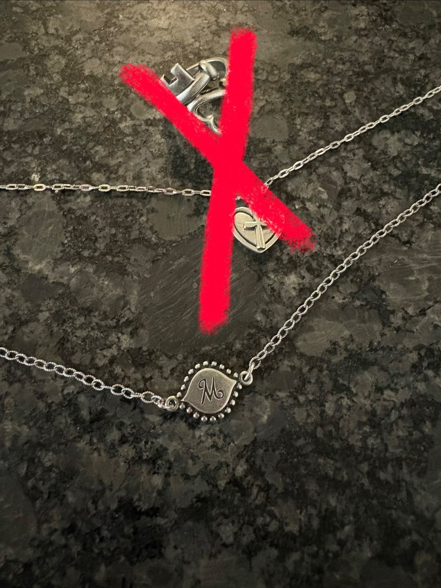 james avery retired initial necklace