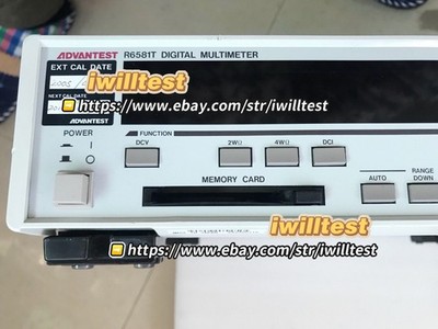 Advantest R6581T 8.5 Digit Multimeter 8 1/2 Digit DMM Digital Advantest R6581T 8.5 Digit Multimeter 8 1/2 Digit DMM Digital