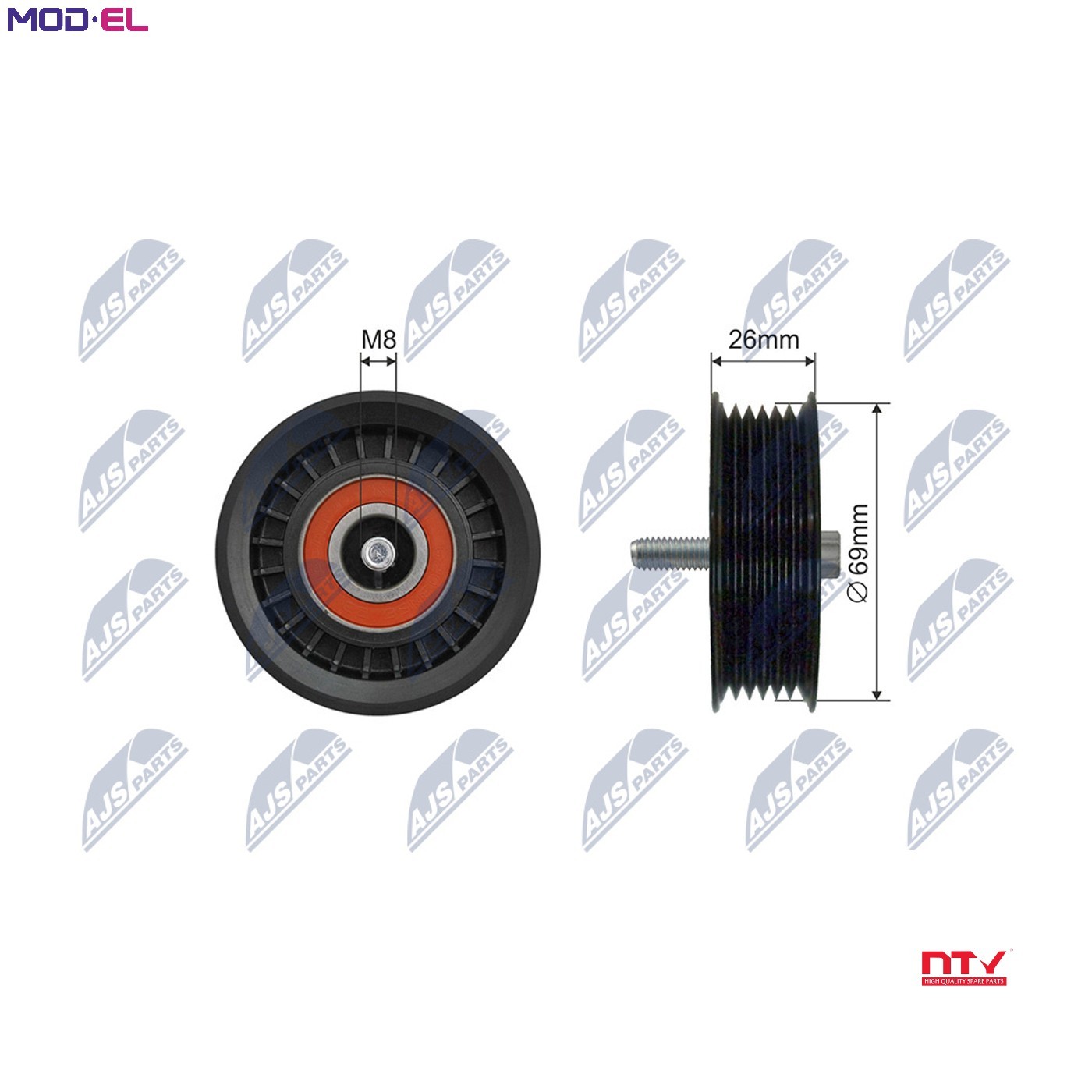 Pulley Idler V-Belt For Mercedes C (C204) C T-Model (S204) - Image 7