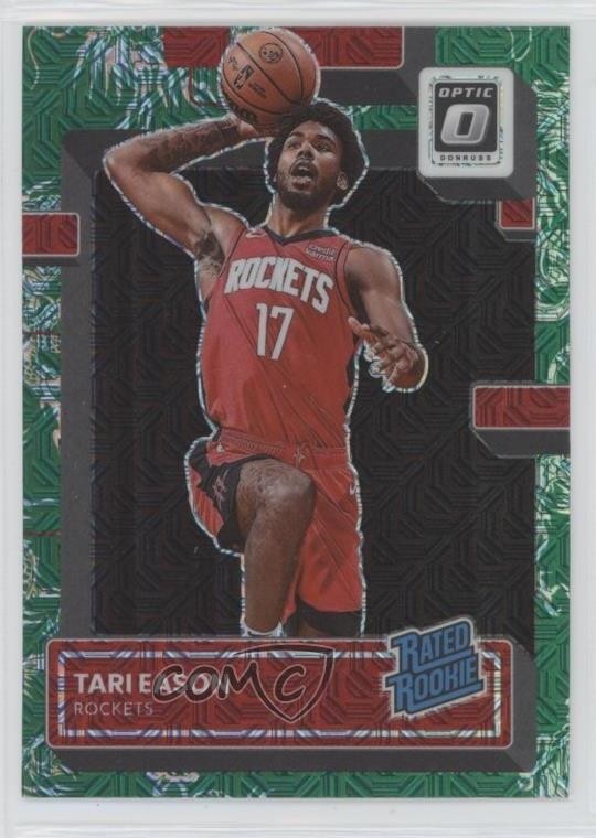 2022 Panini Donruss Optic Rated Rookie Choice Dragon Prizm Tari Eason #203 5l2