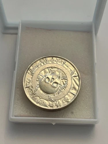 New ListingElemental Privateer 2 Oz Silver .999 Skull Coin No Prey No Pay - Pirate Round