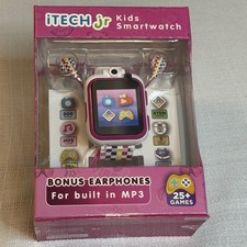 iTECH JR Kids Smartwatch Colorful Band with Bonus Earphones