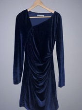 Abercrombie & Fitch Long Sleeve cocktail dress sz LT Blue Color super cute 504