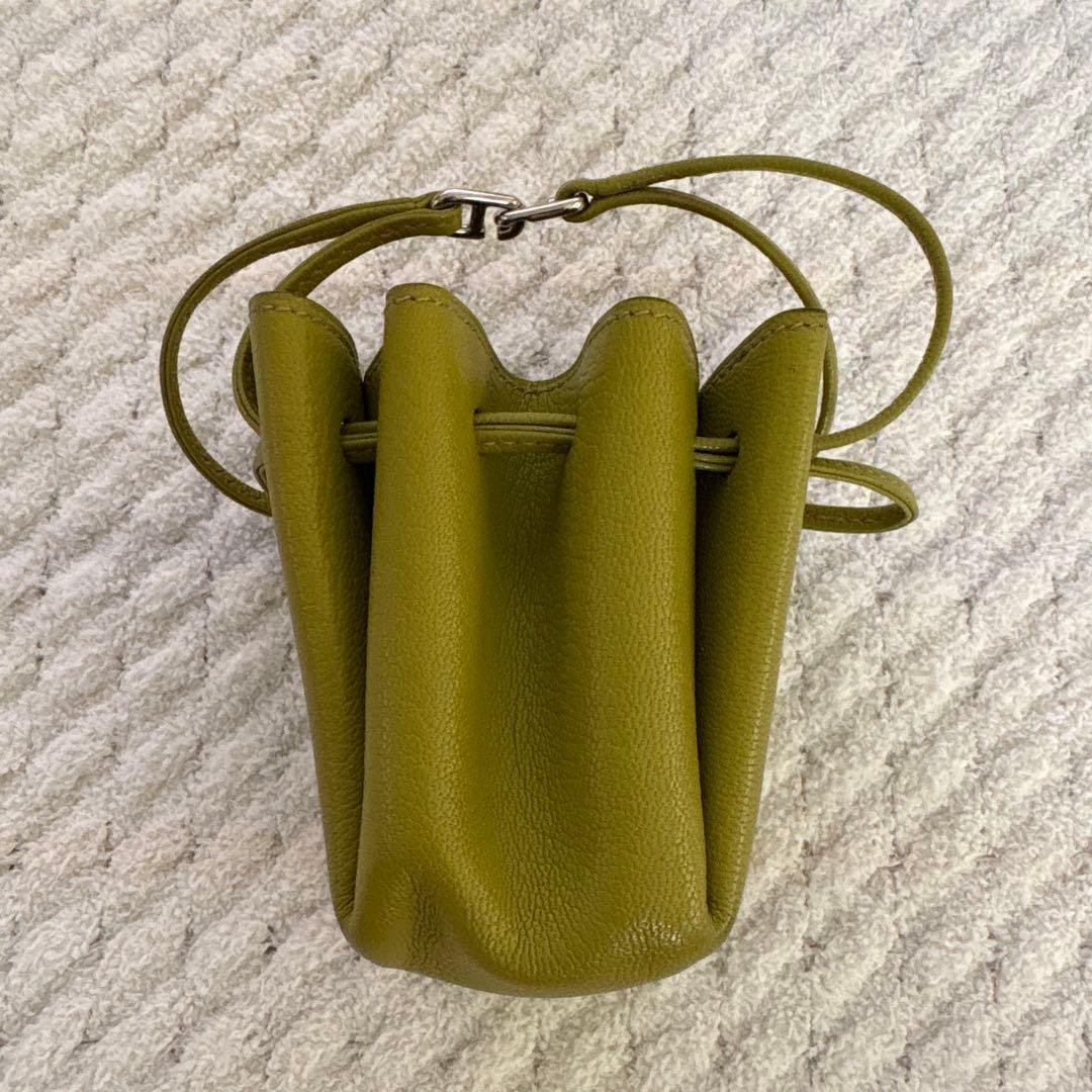 HERMES Vespa Pouch Multi case Anise Green Leather Kushvel — image 3