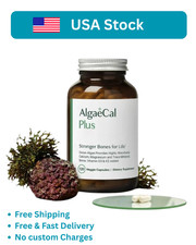 AlgaeCal Plus Mineral Capsule - 120 Count Plant-Based Calcium for Bone Support