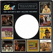 Company Sleeve 45 Dot - Black w/ Random Album Cover Photos 1960-1964