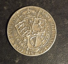 Queen Victoria  Silver Florin 1899 Excellent condition