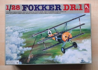 Hobby Craft Fokker Dr.1 Flugzeug 1/28 Flieger Bausatz Modellbau