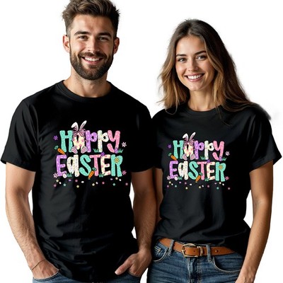 Frohe Ostern Eiersuche Hase Kaninchen Paar T-Shirts passend
