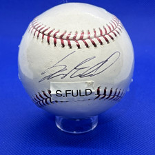 SAM FULD   CUBS/ RAYS SIGNED BASEBALL MLB BASEBALL SIDS GRAPHS AUTHENTICATED