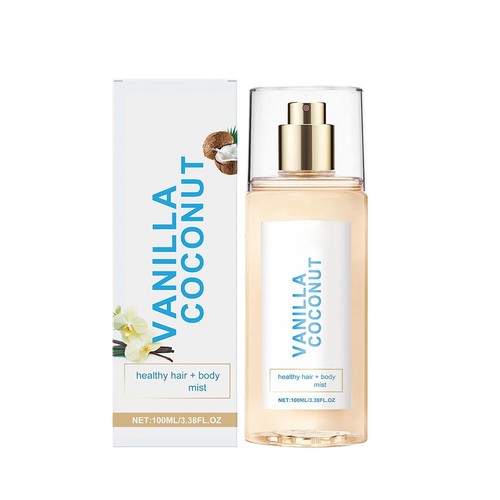 Vanilla Coconut Spray Mist Refreshing Perfume Spray For Body And Hair