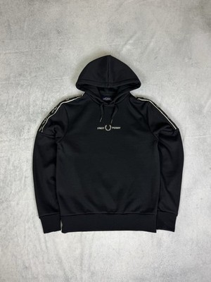 Fred Perry Hoodie Schwarz Taped Gr. M