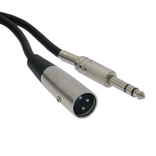 6-100Ft XLR 3 pin Male Jack to 1/4" 6.35mm Stereo Male Plug Microphone Mic Cable