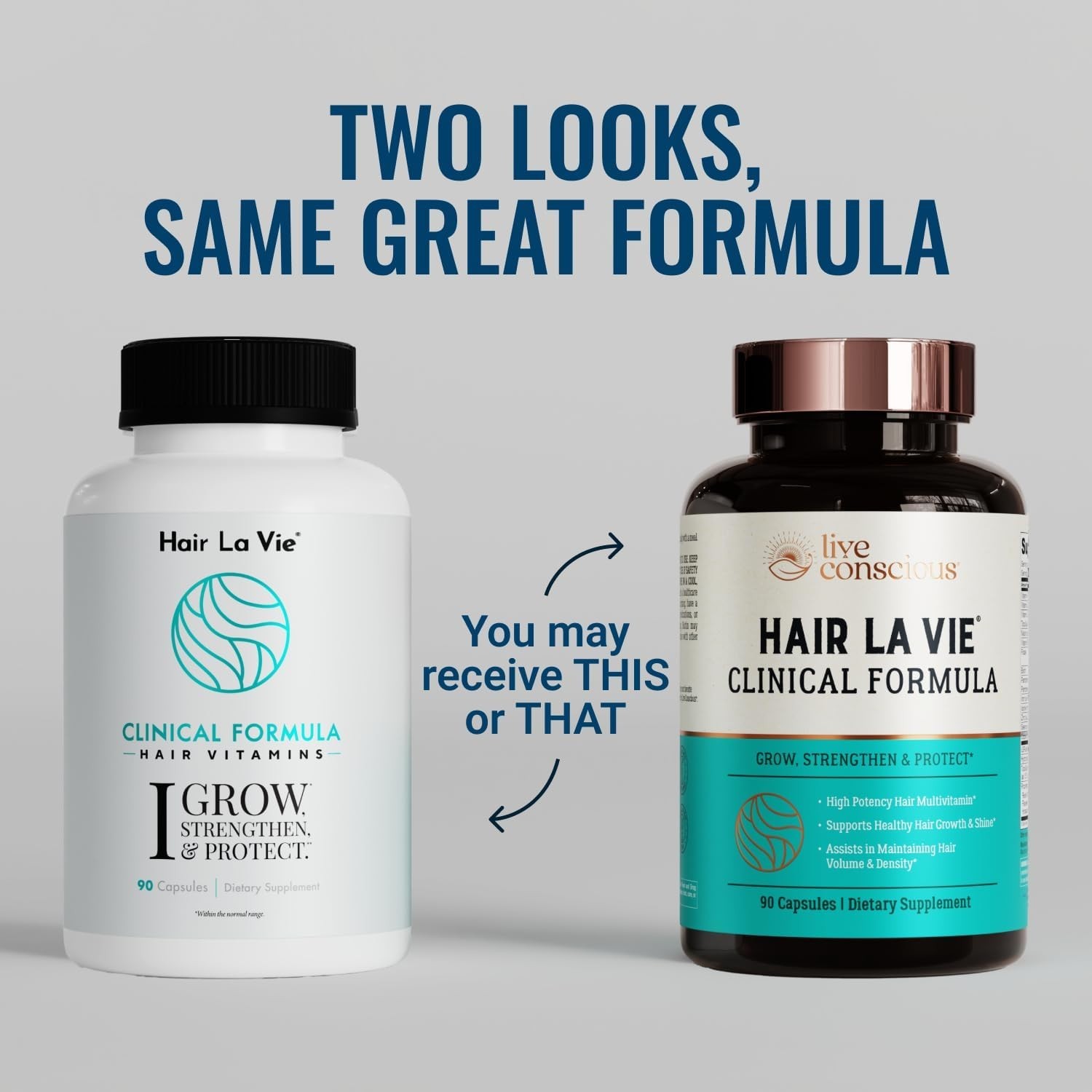 Hair La Vie Live Conscious Clinical Formula Hair Growth Vitamins for Women & Men