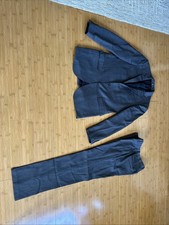 J Crew Ludlow Wool Gray Suit 40L 32/33 Pants Italian Fabric Mini Herringbone