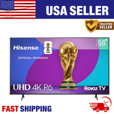 Hisense 58" Class 4K UHD LED LCD Roku Smart TV HDR R6 Series 58R6E3