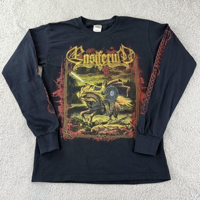 Ensiferum Shirt Mens Small Black Gildan Long Sleeve Viking Metal Tour Tee 2008