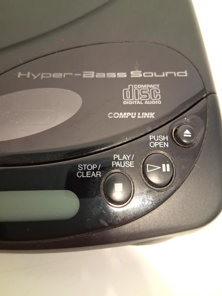 RARE JVC Portable CD Player XL-P20 Hyper-Bass 90s Tested Works w/Batteries, 1993 - Image 3 of 4