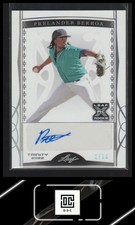 2022 Leaf Trinity #BA-PB1 Prelander Berroa Base Auto Foil Silver Spectrum #/10