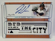 2020 Panini National Treasures Jaylin Davis One of One Patch On Card Auto - 
