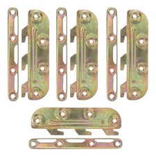 4pcs Bed Connector Brackets Zinc Alloy Bed Rail Fittings Mounting Hardware