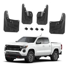 Mud Flaps Fit for Chevy Colorado Z71 WT LT 2023 2024 2025 2026, Mud black