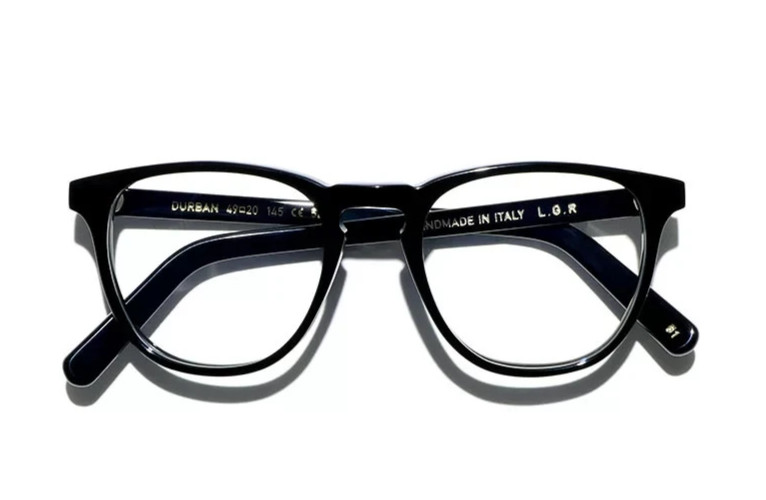 Lunettes LGR Durban 01 monture optique en acétate noir haut de gamme pour homme et femme
