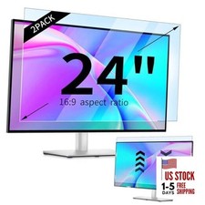 2 Pack 24 inch Anti-Blue Light Monitor Screen Protector for 2pcs 24inch 16:9
