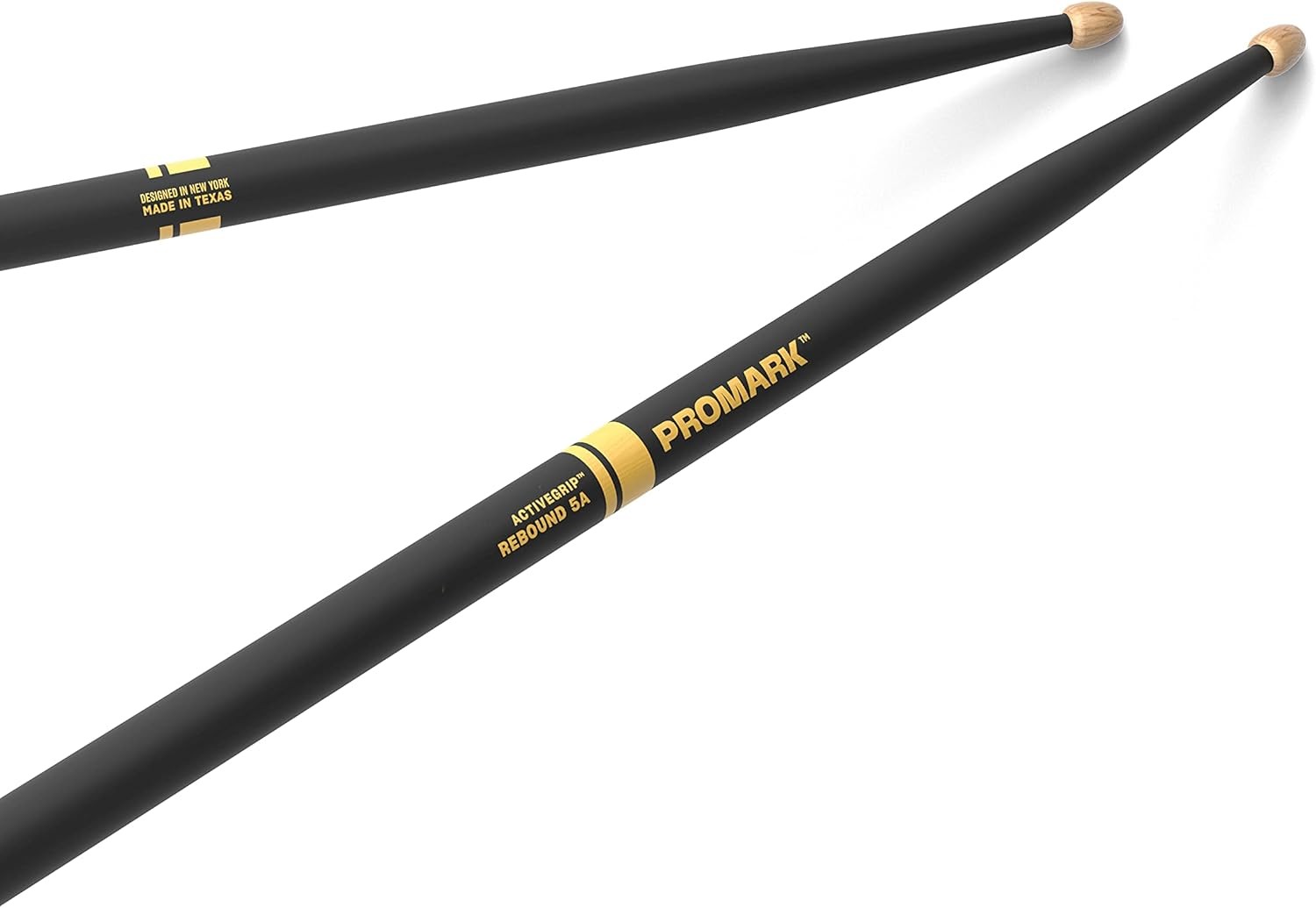 ProMark Drum Sticks - Forward Rebound 5A - ActiveGrip For Secure, Comfortable G