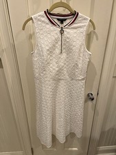 Women's Tommy Hilfiger Dress Size Small Lined Quarter Zip Red White & Blue