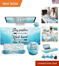 Desk Mat Pad, XXL Large Gaming Mouse Pad with Wrist Rest Wrist Support, Ergon...