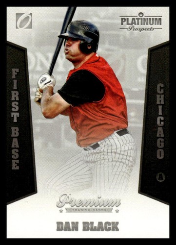 2013 Onyx Platinum Prospects #PP05 Dan Black Chicago White Sox #/300 - Picture 1 of 2