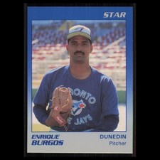 Enrique Burgos #2 1989 Star Minor League Dunedin Blue Jays Baseball Card MLB NM