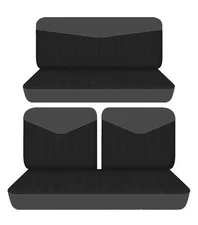 Fits 1955 to 1967 Ford Fairlane 2Door Front 50-50 top and Rear bench seat covers