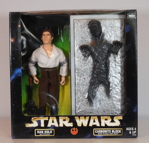 Vintage Star Wars HAN SOLO & CARBONITE BLOCK 12" FIGURE Kenner 1998 NEW Sealed