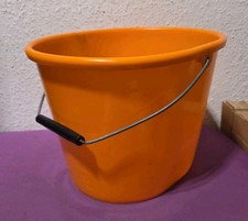 DDR PNEUMANT 10 Liter Plaste EIMER in Orange mit Metallhenkel OSTALGIE VINTAGE 